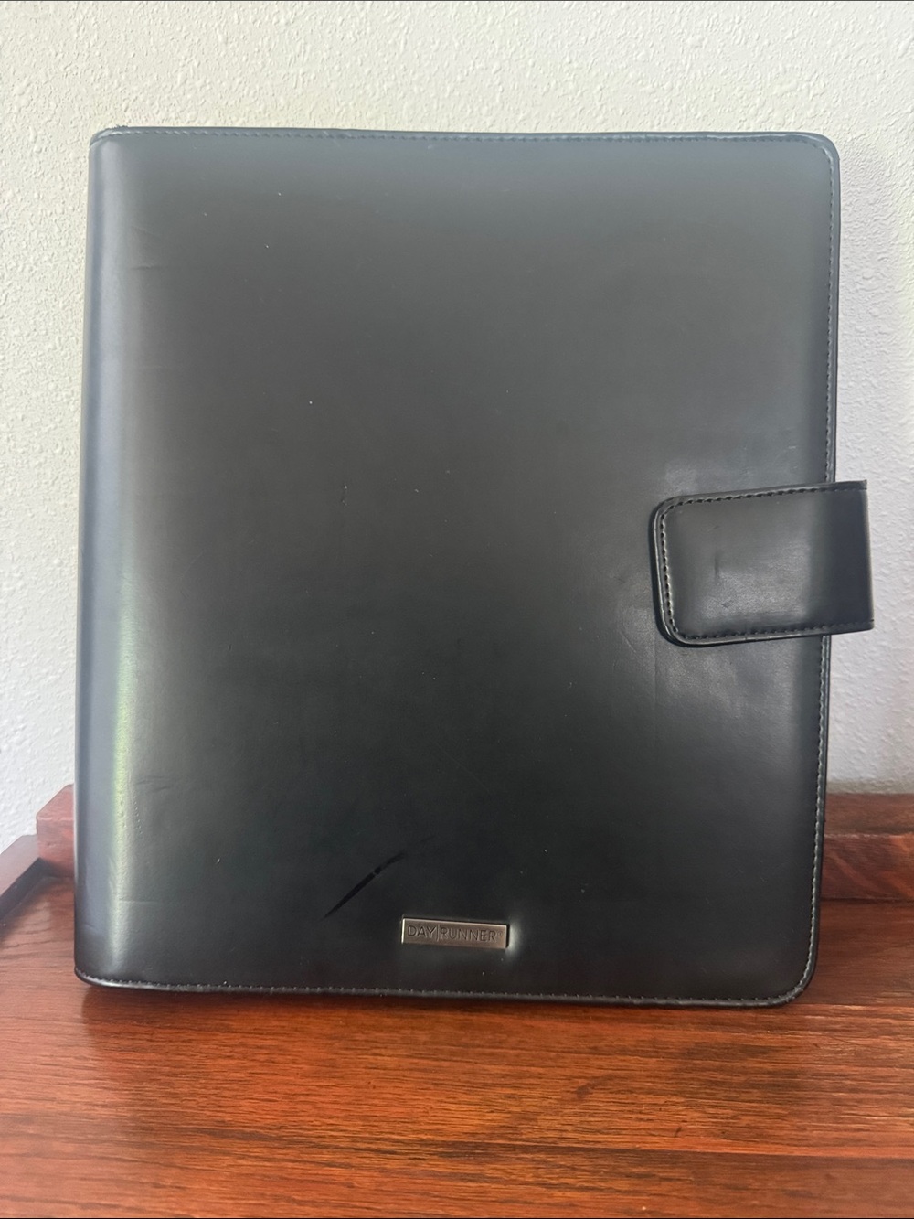 Day Runner Black Portfolio with pockets & organization, new pages & ruler